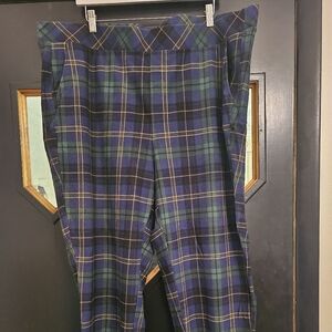 Torrid Blue and Green Plaid Pants Size 4 - Excellent Condition.